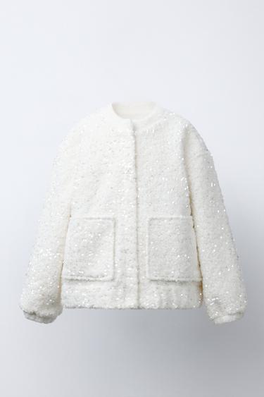 Zara Бомбер с пайетками