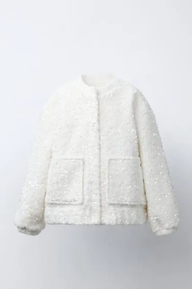 Бомбер с пайетками- Заказать в России