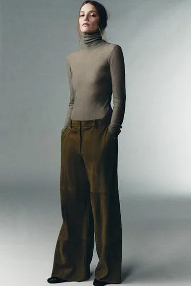 Брюки из замши 100% LIMITED EDITION