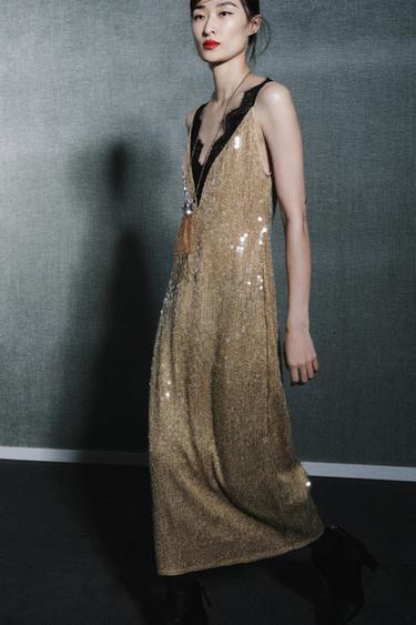 Zara Колье с сумкой и бахромой