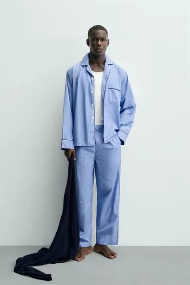 Пижама с контрастной отделкой- Заказать в России