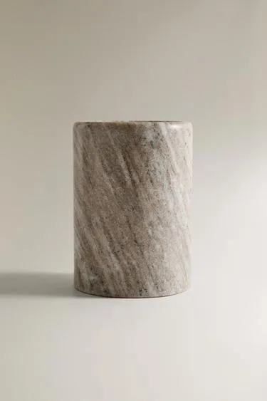 Банка для кухонных принадлежностей из мрамора