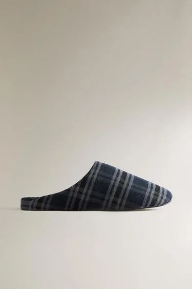 Туфли-мюли в клетку