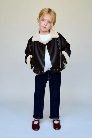 Куртка-дубленка в байкерском стиле- Заказать в России