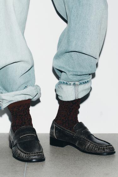 Zara Жаккардовые носки с анималистическим принтом купить с доставкой.