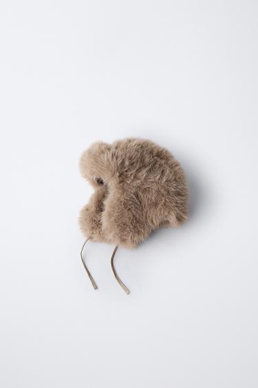 Zara Шапка из искусственного меха FAUX FUR SKI COLLECTION купить с доставкой.