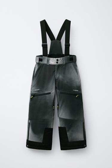 Zara Брюки на подтяжках TIE DYE WATER RESISTANT и WINDPROOF с системой RECCO® — SKI COLLECTION
