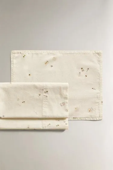 Набор простыней для мини-детской кроватки с рисунком- Заказать в России