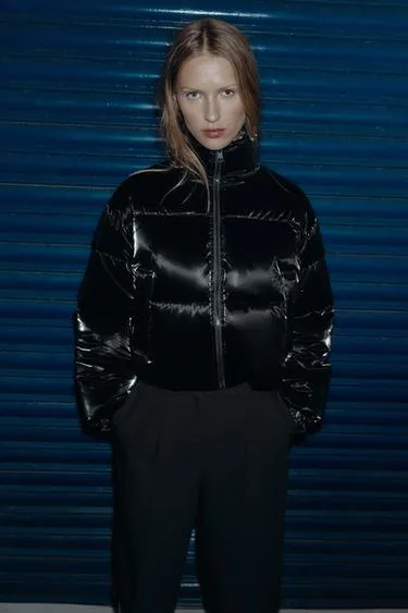 Блестящий анорак WATER RESISTANT WINDPROOF