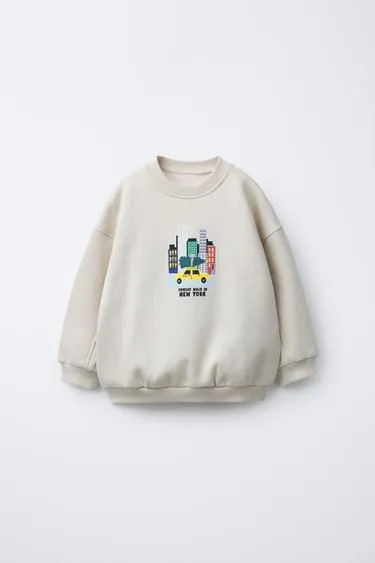 Толстовка с принтом «город нью-йорк»- Заказать в России