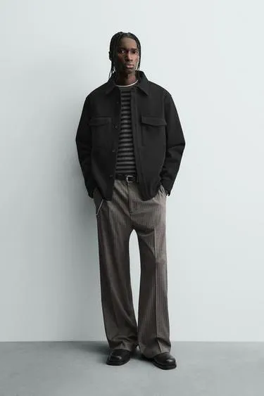 Куртка-рубашка из саржи с водоотталкивающим покрытием