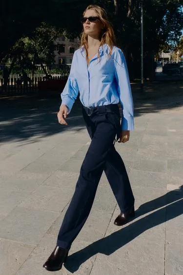 Брюки карго с поясом- Заказать в России