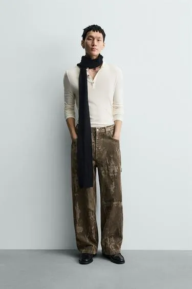 Джинсы BAGGY FIT флокированные- Заказать в России