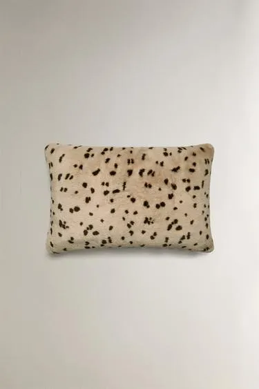 Обложка подушки из искусственного меха с животным принтом- Заказать в России