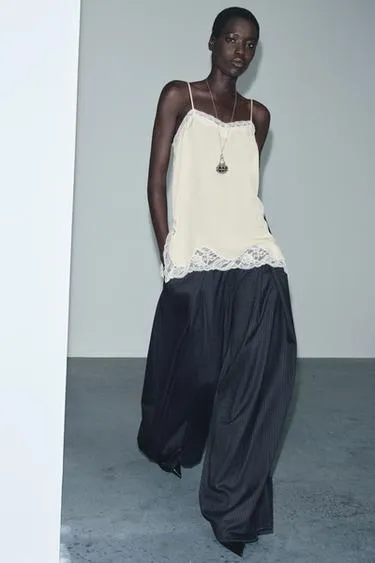 Брюки с защипами в полоску — ZW COLLECTION- Заказать в России