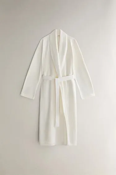 Халат из флиса до середины голени- Заказать в России