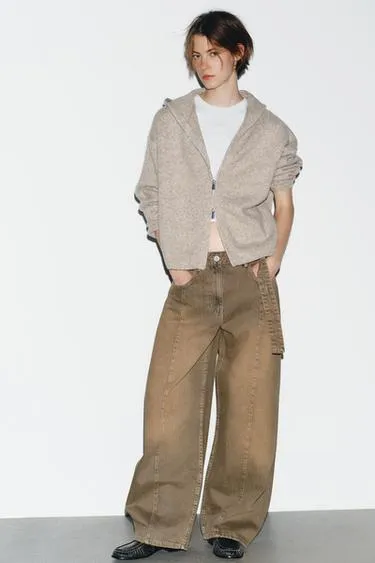 Джинсы TRF OVERSIZE BARREL с низкой посадкой