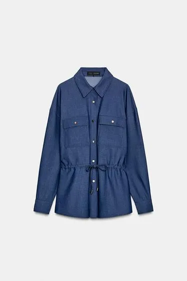 Рубашка-сафари со шнурком