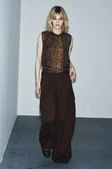 Топ с узором из коллекции ZW- Заказать в России