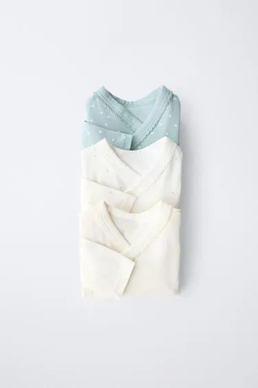 Набор из трех боди-кимоно со звездами- Заказать в России