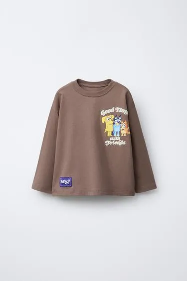 Футболка с рельефным принтом BLUEY © LUDO STUDIO