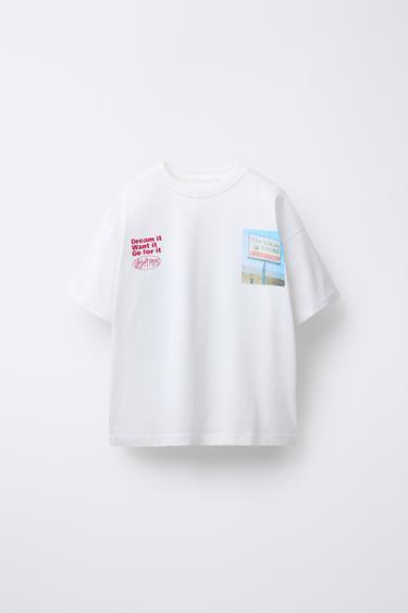 Zara Толстовка с принтом «азс»