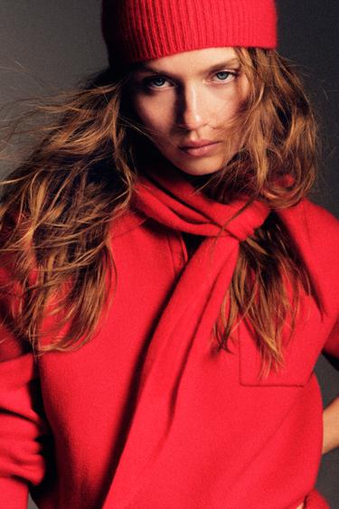 Zara Поло из трикотажа с карманом