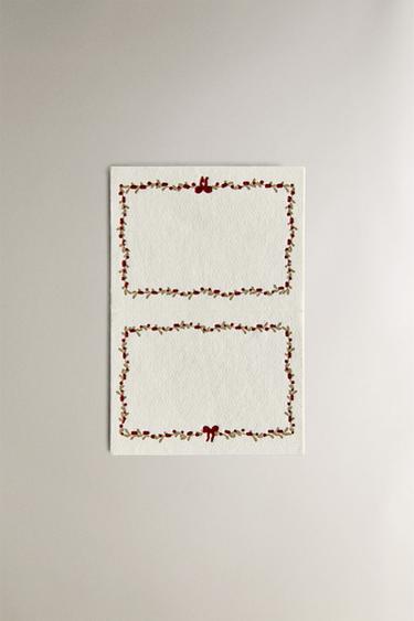 Zara Набор рождественских карточек-держателей (набор из 10)