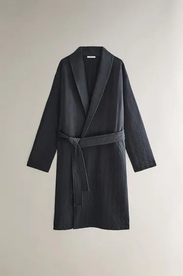 Длинный стеганный халат- Заказать в России