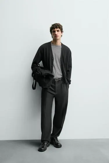 Кожаная сумка-шопер