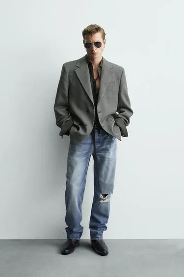 Блейзер из 100% шерсти с узором «гусиная лапка» — LIMITED EDITION- Заказать в России