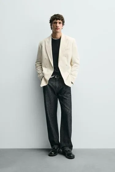 Двубортный блейзер из вельвета- Заказать в России