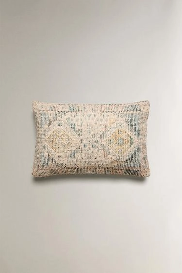 Vintage-effect cushion cover- Заказать в России
