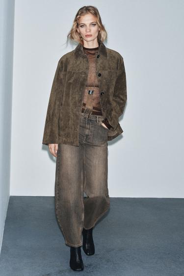 Zara Джинсы ZW COLLECTION BARREL со средней посадкой