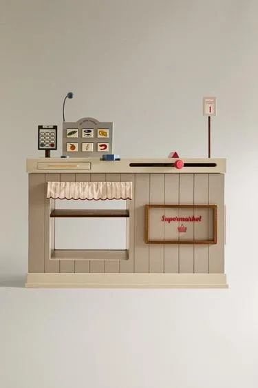 Детский деревянный супермаркет