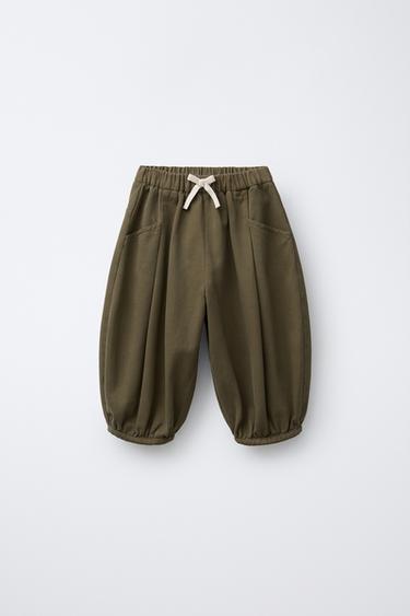 Zara Брюки багги с защипами