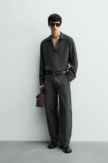 Zara Поло из струящейся ткани