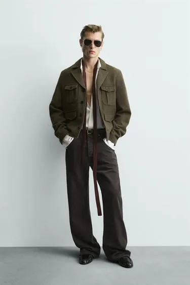 Куртка из 100% шерсти с карманами — LIMITED EDITION- Заказать в России