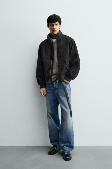 Zara Бомбер из мятой ткани