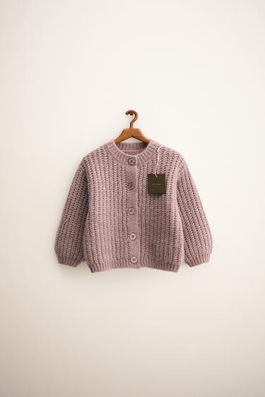 Zara ZARA TIMELESS - кардиган крупной вязки с шерстью