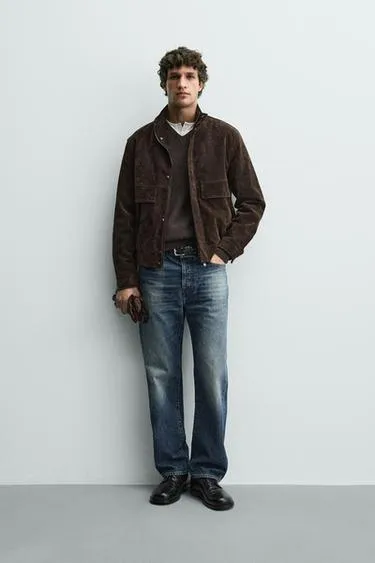 Куртка из кожи спилка- Заказать в России