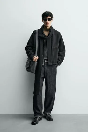 Куртка BOXY FIT в рубчик