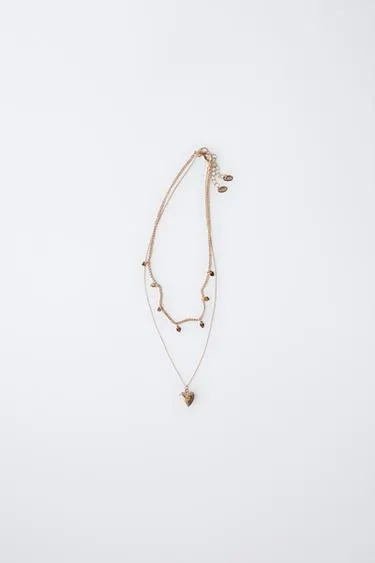 Набор из двух сердец на цепочке- Заказать в России