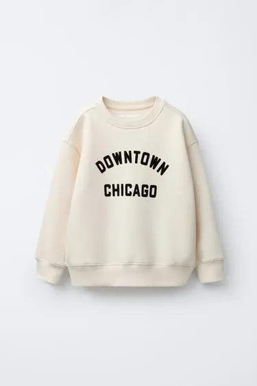 Толстовка с рельефной надписью- Заказать в России