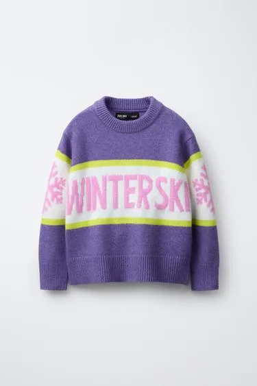 Вязаный свитер с надписью — SKI COLLECTION- Заказать в России