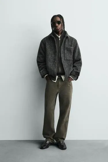 Куртка-рубашка из искусственного меха- Заказать в России