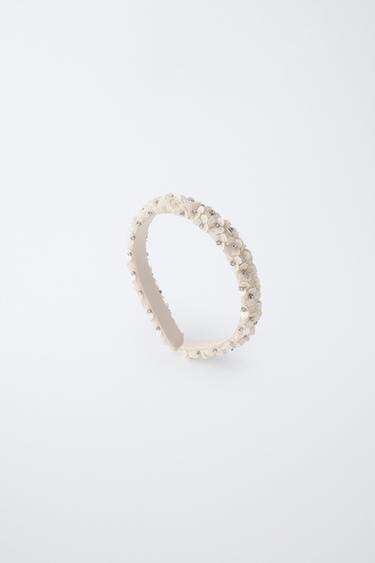 Zara Ободок с пайетками и блеском