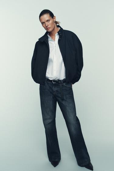 Zara Бомбер в тонкую полоску