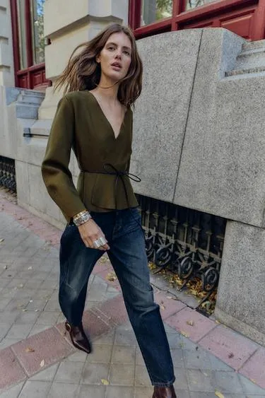 Кардиган с поясом- Заказать в России