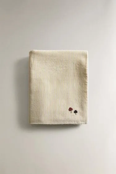 Полосатое муслиновое детское полотенце для ванны